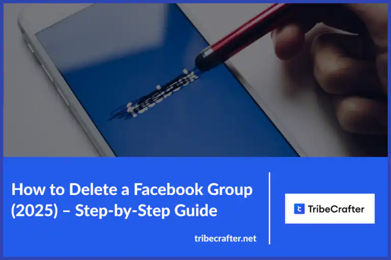 how to delete a Facebook group