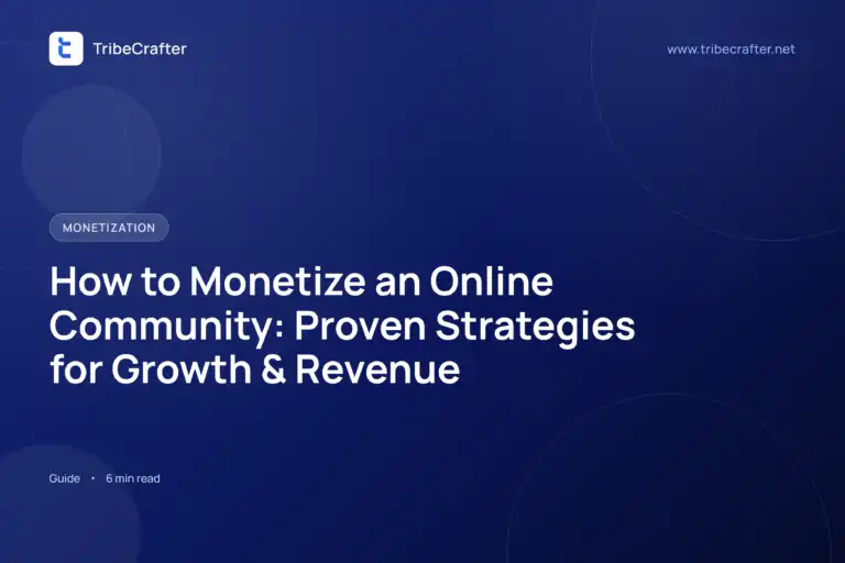 How to monetize an online community
