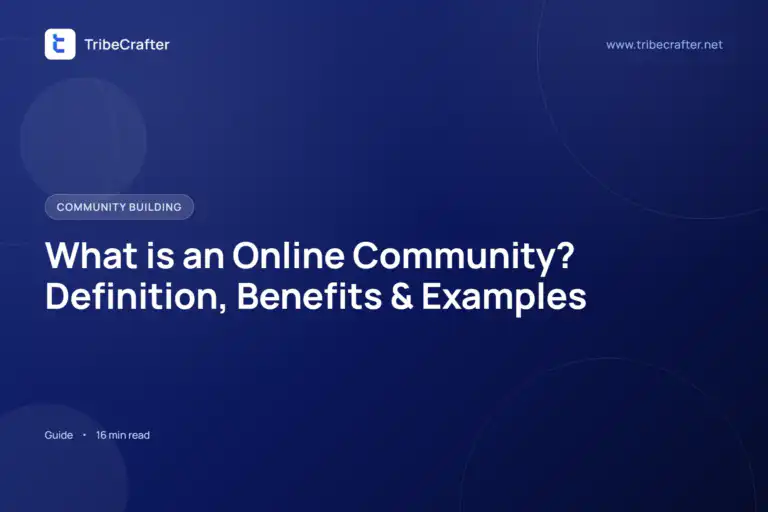 What is an online community, a blog by TribeCrafter