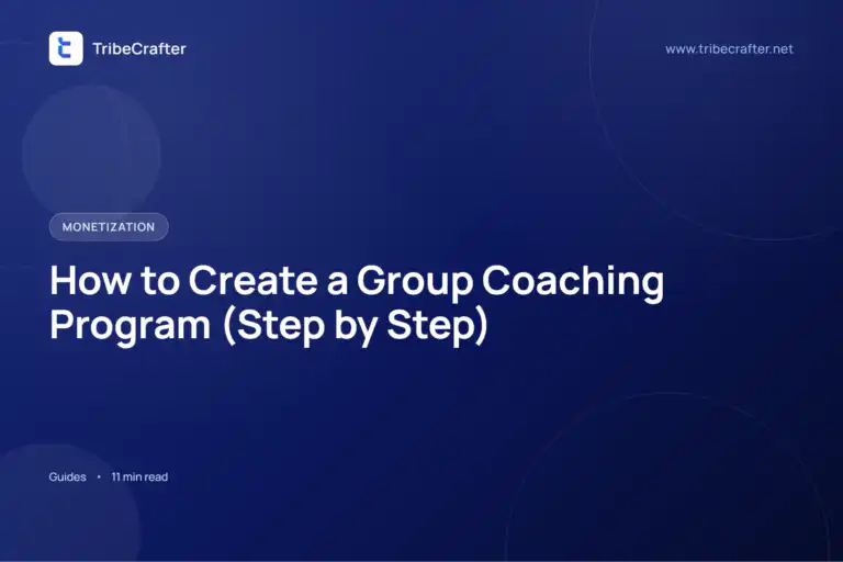 how to create group coaching program